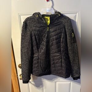 HFX Performance Coat Black and Gray Size Large